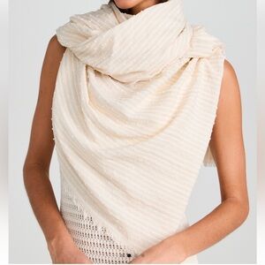rag & bone Astra Metallic Scarf New